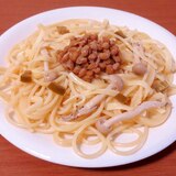 ピリ辛！ハラペーニョと納豆のスパゲッティー